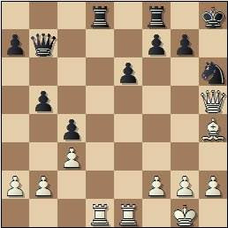 Partida de ajedrez Velat vs Cifuentes, Madrid 1950, posición después de 22…Tad8??