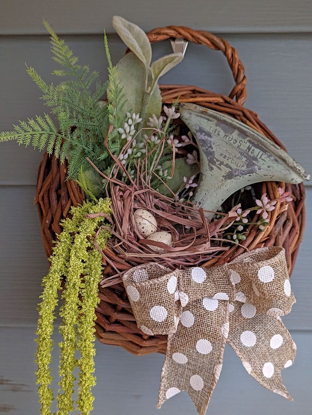 DIY Front Door Basket for Spring