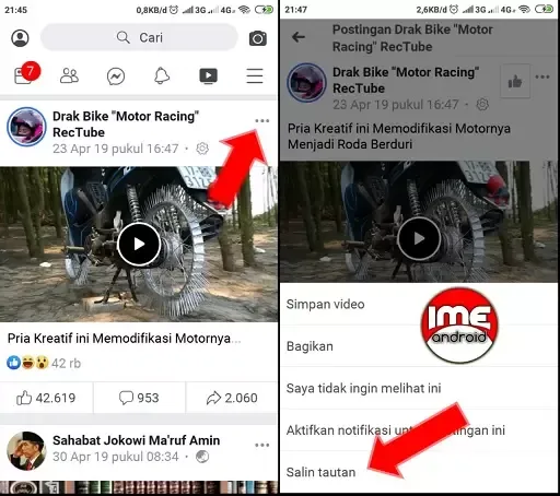 Download video di fb