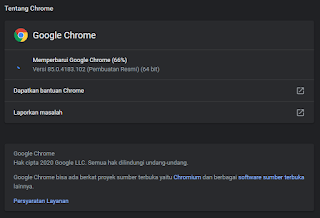 Cara Non Aktifkan Update Otomatis Google Chrome Terbaru