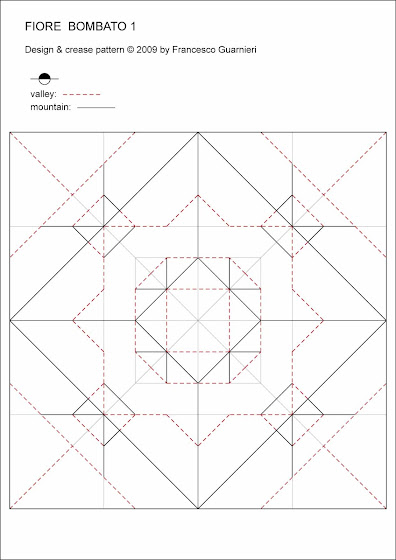 Origami CP Fiore bombato - Curved flower by Francesco Guarnieri