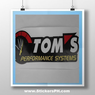 Die-Cut Vehicle Vinyl Sticker - Tom's Performance System