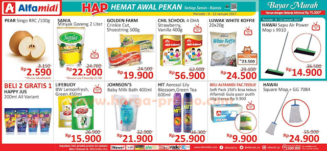 Promo ALFAMIDI Hemat Awal Pekan Periode 9 - 12 Januari 2017