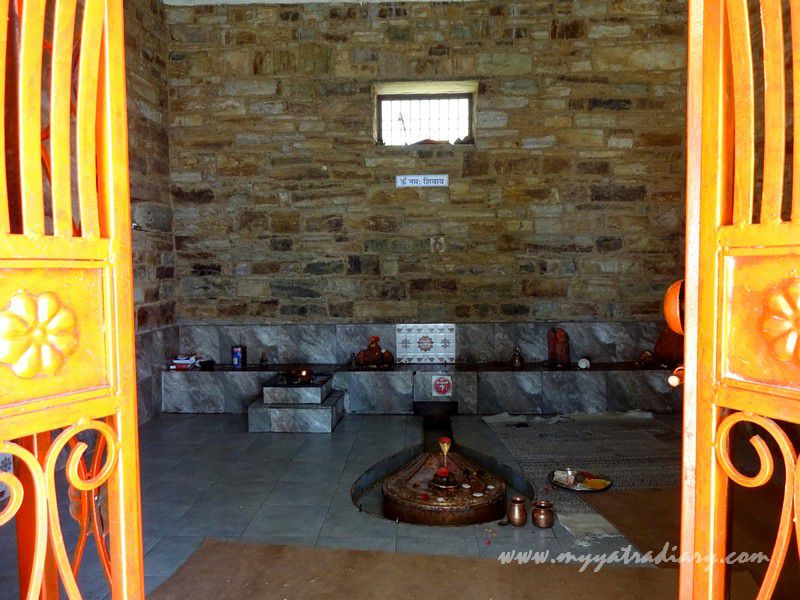 Lord Shiva Deity at Kasar Devi Temple shrine, Uttarakhand