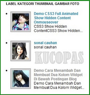 Cara Membuat Kategori Label Otomatis Dengan Thumbnail Gambar Atau Foto Di Blog