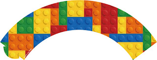 Lego Party Free Printable Wrappers Cupcake. 