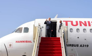 رئيس الجمهورية٠ قيس سعيد  يتجه نحو الجزائر