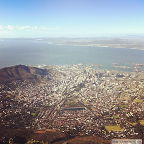 Cidado do Cabo vista da Table Mountain (ou Montanha da Mesa)