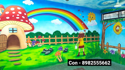 school wall painting picture play school wall painting artist  play school wall painting themes play school wall painting ideas