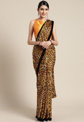 Animal prints saree