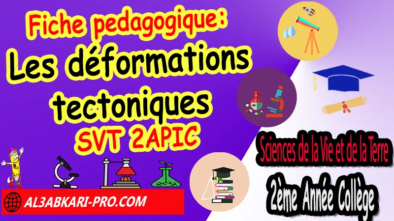Fiche pedagogique sur Les déformations tectoniques SVT 2APIC (en format PDF), Fiche pedagogique sur Les déformations tectoniques SVT 2APIC (en format PDF), Fiche pédagogique de Les déformations tectoniques en format pdf et Word 2ème Année Collège 2APIC, Fiches pédagogiques Sciences de la Vie et de la Terre SVT 2AC, Sciences de la Vie et de la Terre svt de 2ème Année Collège BIOF 2AC, 2APIC option française, Fiche pédagogique de Sciences de la Vie et de la Terre svt 2ème Année Collège 2AC, fiche pédagogique de l'enseignant de Sciences de la Vie et de la Terre svt, Exemple de fiche pédagogique de SVT 2ème Année Collège 2ac, fiche pédagogique de Sciences de la Vie et de la Terre svt collège maroc