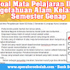 Soal Mata Pelajaran Ilmu Pengetahuan Alam Kelas 2 Sd Semester Genap