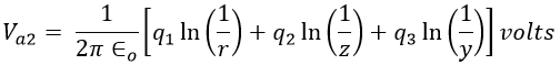 Capacitance of Three Phase Transmission Line