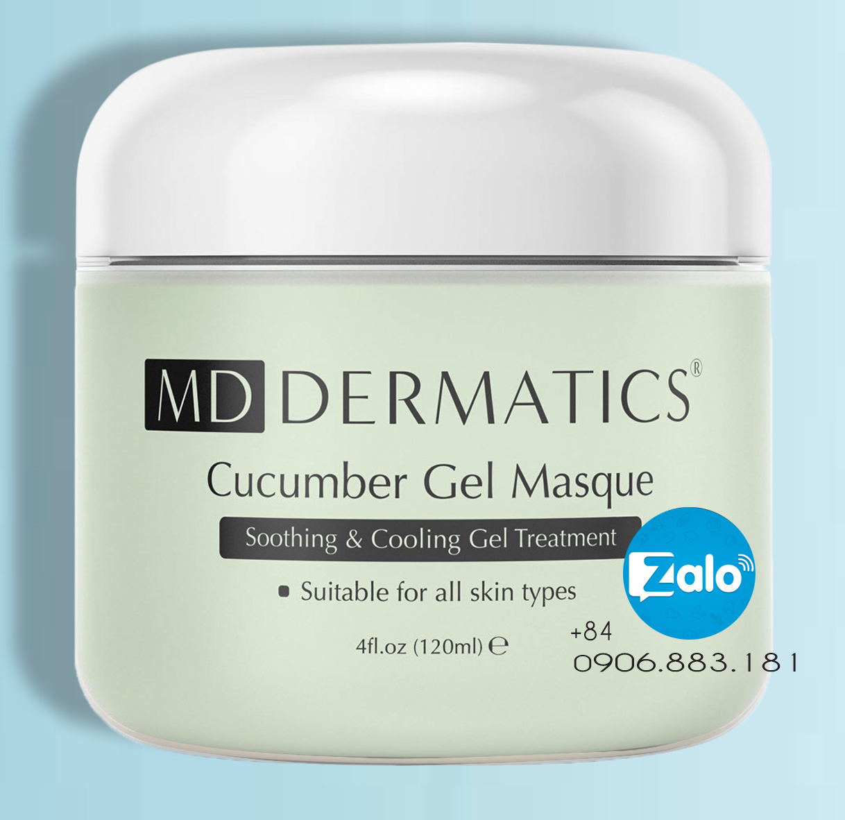 MD Dermatics Cucumber Gel Masque Mặt nạ làm mềm da