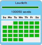 NaNo 2011 Calendar Counter