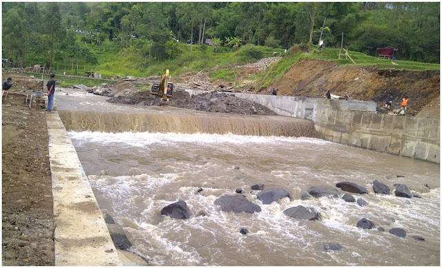 Contoh bangunan checkdam sungai cimanuk