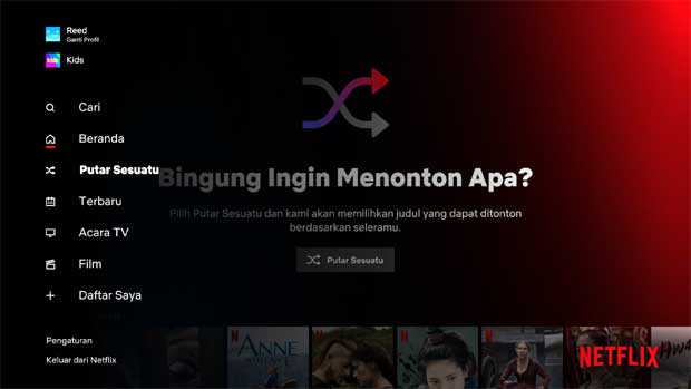 Putar Sesuatu, Fitur Baru Netflix Bagi yang Bingung Nonton Apa