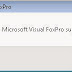 Cannot locate the microsoft visual foxpro support