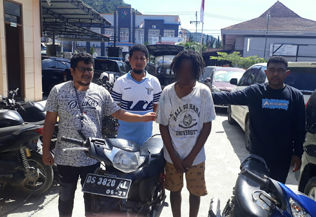 Berkat Informasi Masyarakat, Polsek Abepura Tangkap NMS Curi Motor