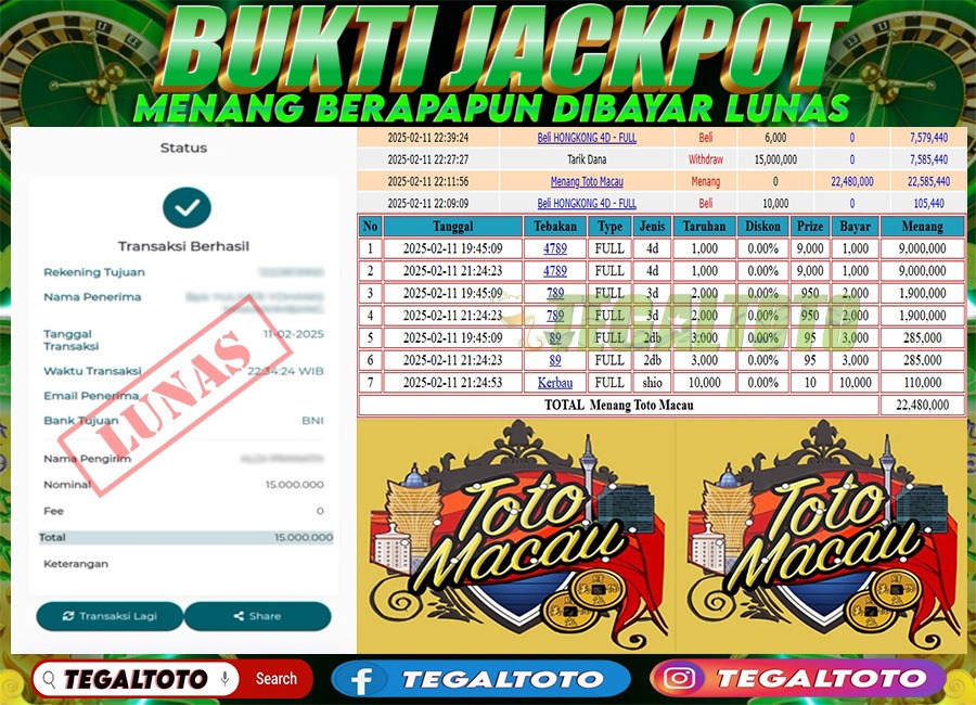 Bukti Jackpot