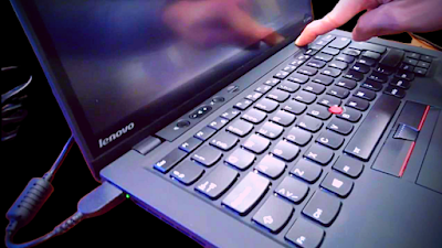 Where is the power button on a Lenovo Thinkpad x1 Laptop