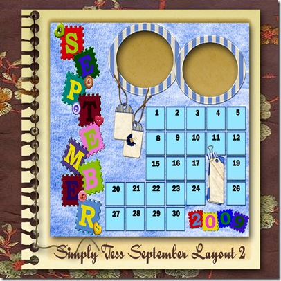 SimplyTess September Layout 02 Preview