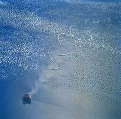 heart shaped clouds