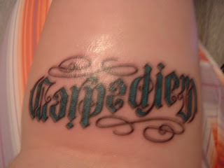 Carpe Diem Ambigram Tattoo Design