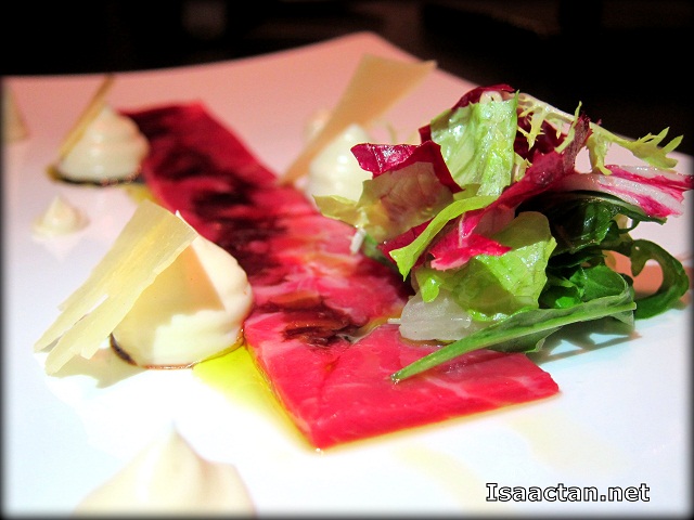 #1 Wagyu Beef Carpaccio