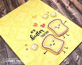 Sunny Studio Stamps: Breakfast Puns Born To Sparkle Birthday Balloon Cards by Chari Moss