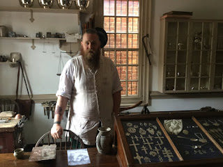 Colonial Williamsburg Silversmith at work