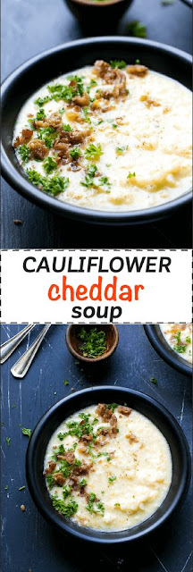 CAULIFLOWER CHEESE SOUP LOW CARB RECIPE