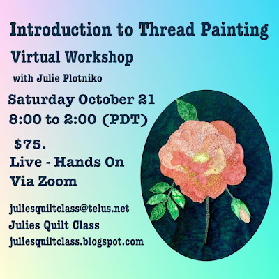 The Poaster for a virtual Thread Painting workshop