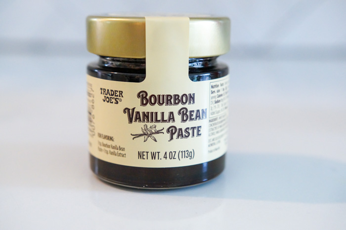 Trader Joe's Bourbon Vanilla Bean Paste in glass jar