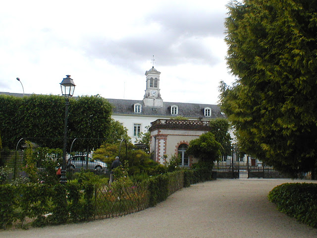 General Hospital, photographed from the Botanical Gardens across the road, Tours. Indre et Loire, France. Photographed by Susan Walter. Tour the Loire Valley with a classic car and a private guide.