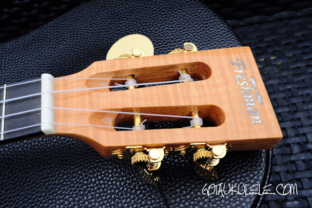 Freshman UKLMAPLEC Concert Ukulele headstock