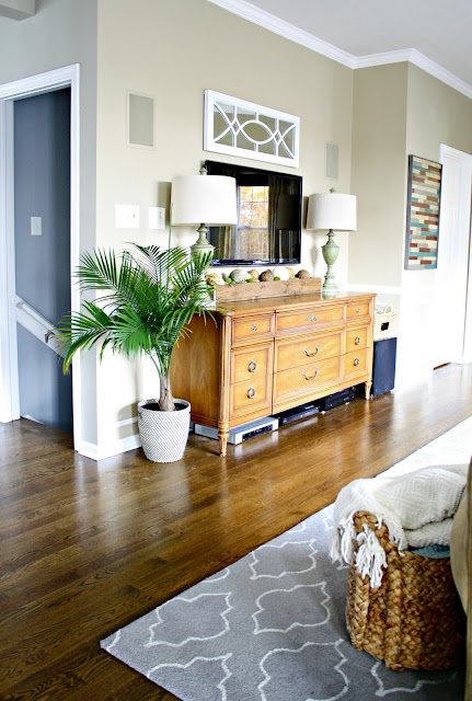 dresser as entertainment center