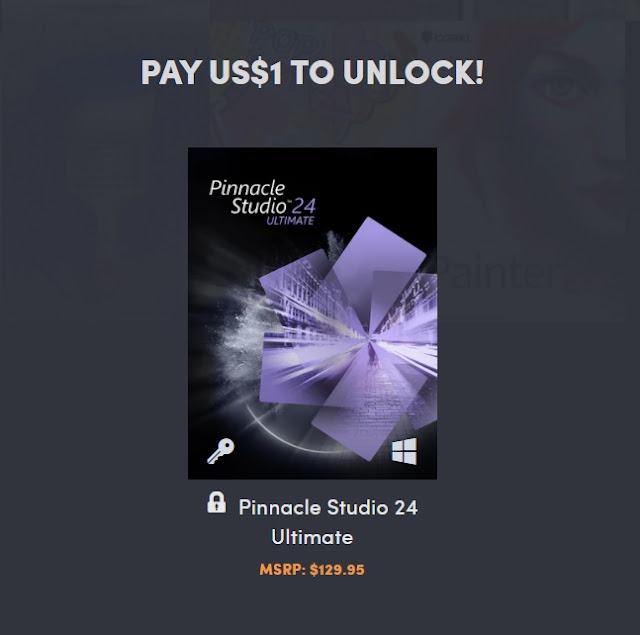 Pinnacle Studio 24 Ultimate　1ドル