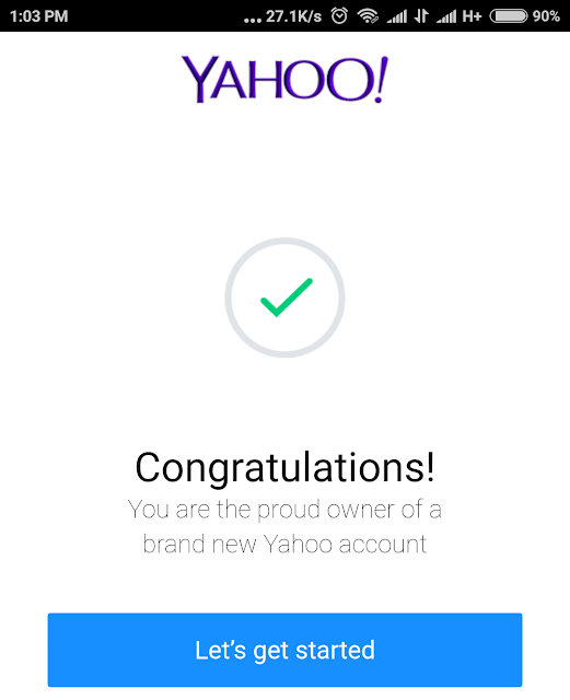 Yahoo Mail Daftar Baru Lewat HP