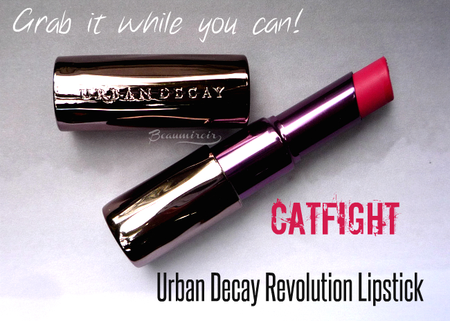 Urban Decay Catfight Revolution Lipstick review, photos, swatches