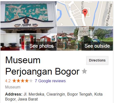 alamat museum perjuangan di kota bogor