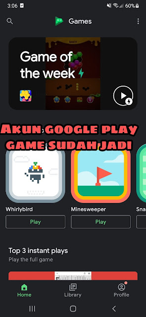 Cara menginstal dan membuat akun google play games di android