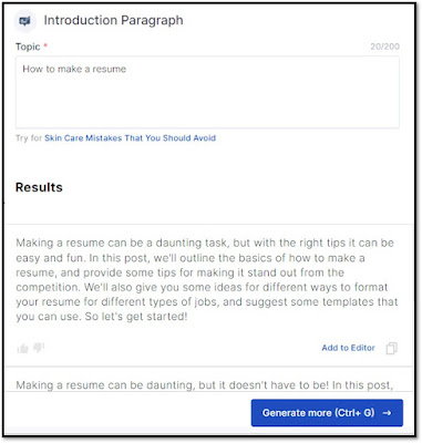 scalenut example for introduction paragraph