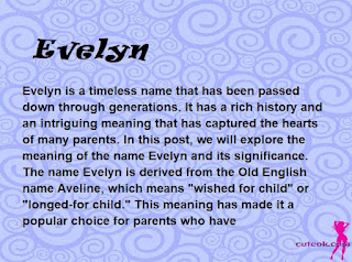 meaning of the name "Evelyn"