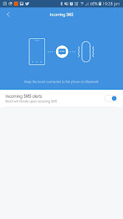 Image result for xiaomi Mi band 3 sms notifications