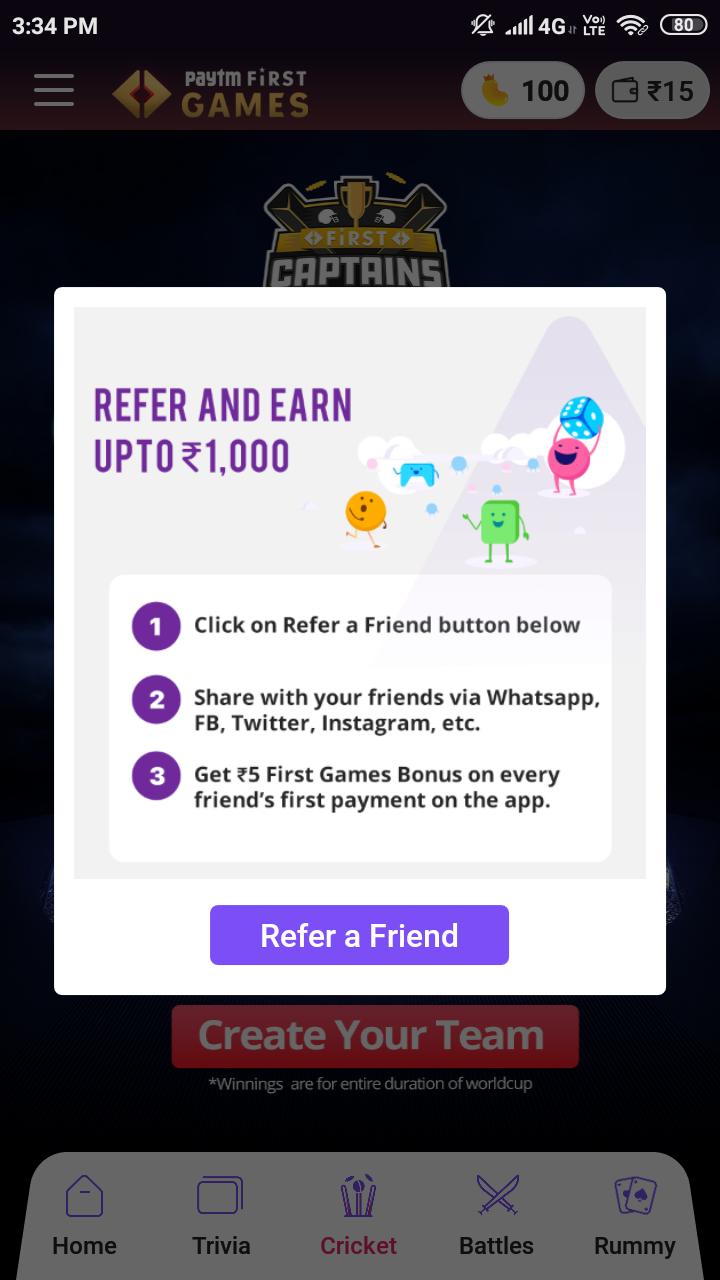 Paytm First Games App: Refer & Earn Free Paytm Cash Up to ...