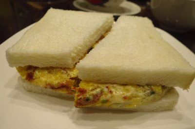 Legendary Hong Kong, corned beef spring onion egg sandwich