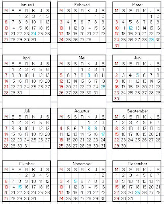 Kalender Tahun 2015  Ocim Blog - Berita Terbaru dan Hiburan