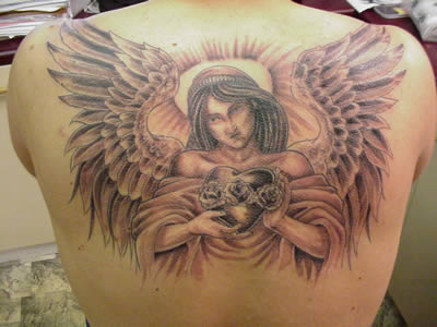 sad angel tattoo simple angel tattoos