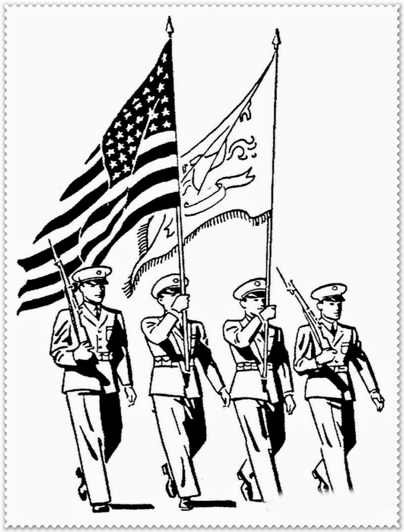 Download Veteran's Day Coloring Pages | Realistic Coloring Pages
